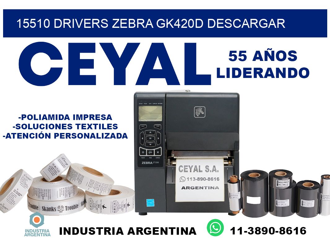 15510 drivers zebra gk420d descargar