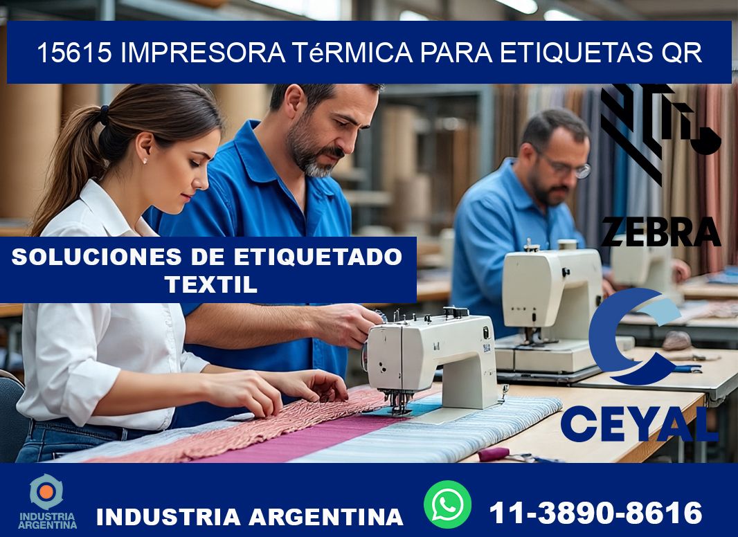 15615 impresora térmica para etiquetas QR