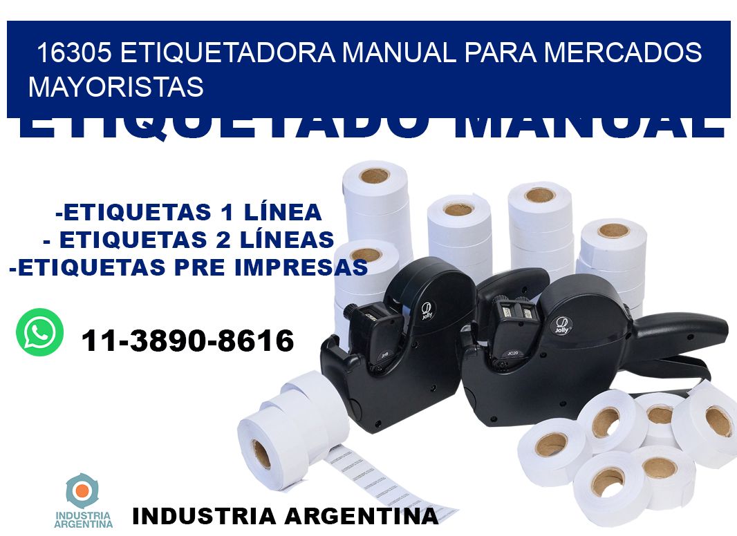 16305 etiquetadora manual para mercados mayoristas