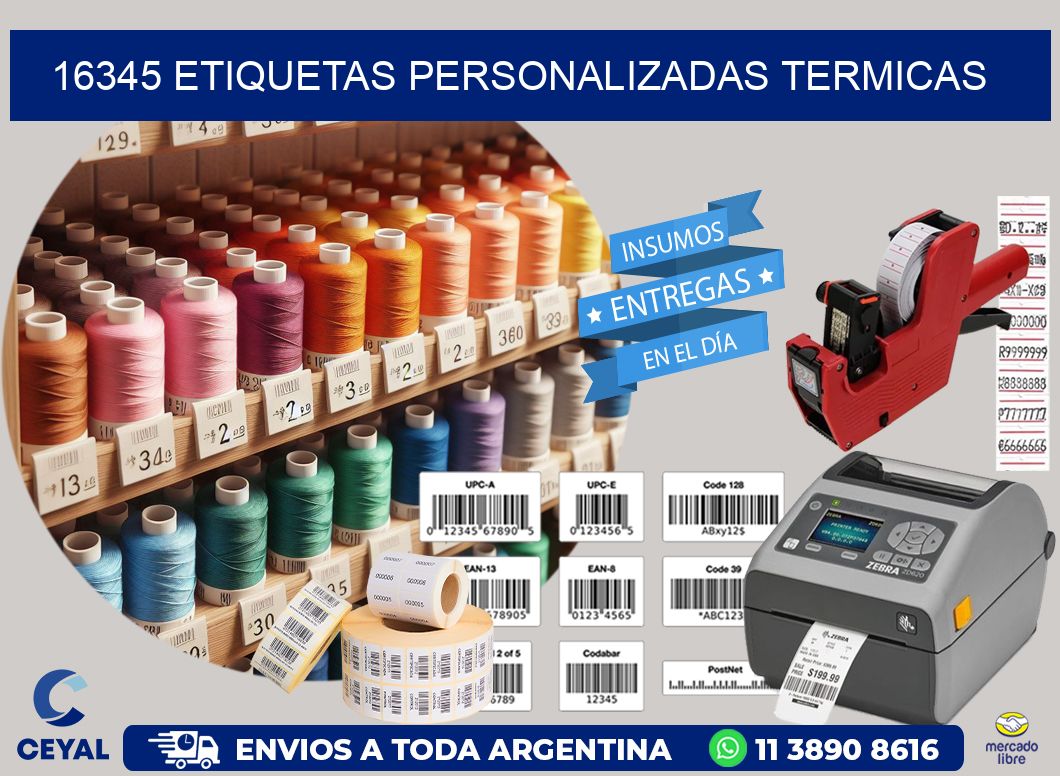 16345 Etiquetas personalizadas termicas