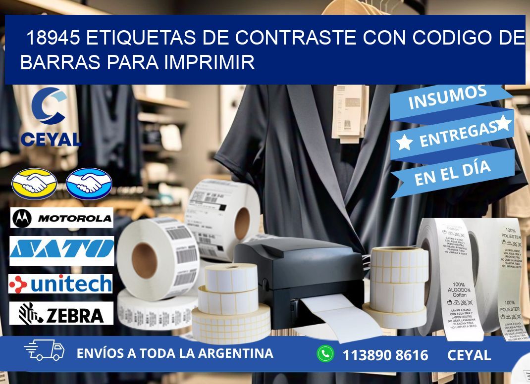 18945 etiquetas de contraste con codigo de barras para imprimir