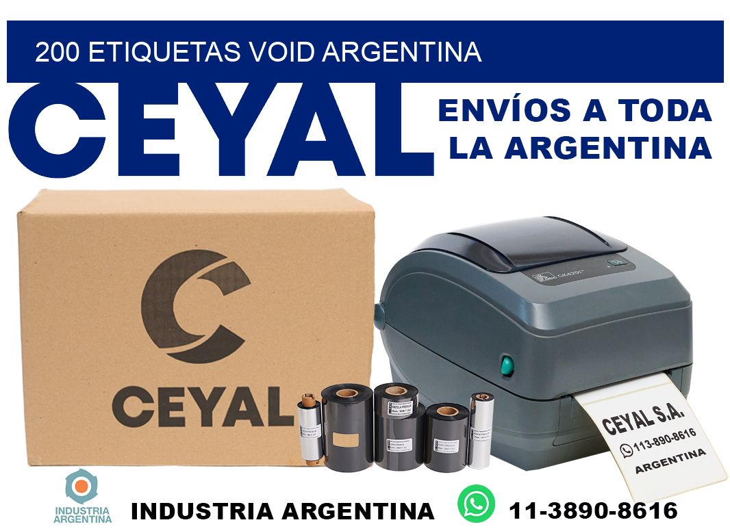 200 etiquetas void argentina