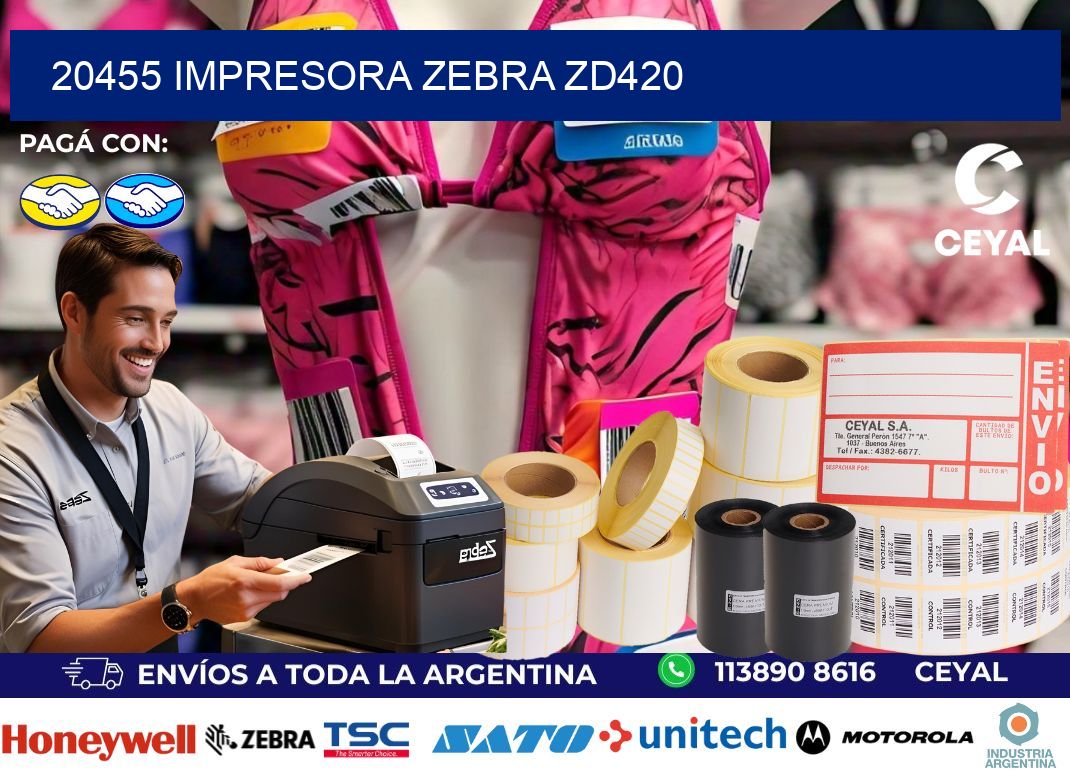 20455 Impresora Zebra ZD420