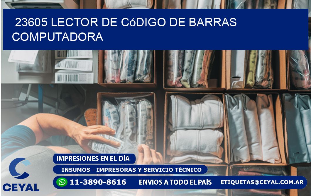 23605 Lector de código de barras computadora