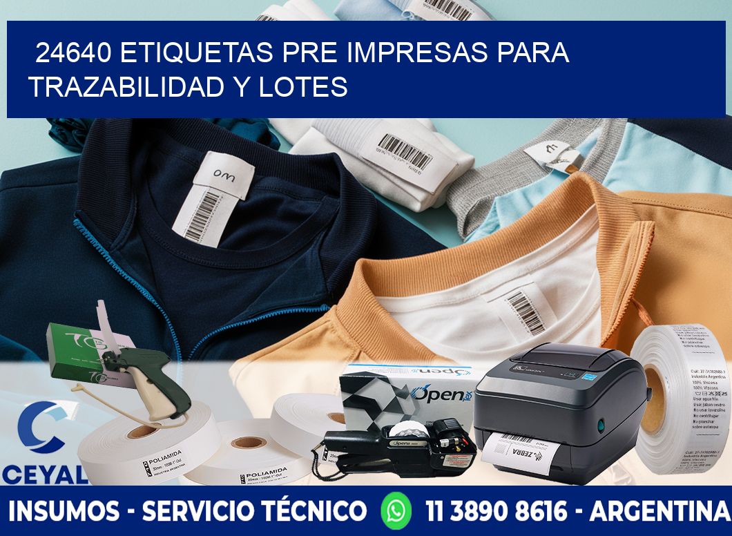 24640 etiquetas pre impresas para trazabilidad y lotes