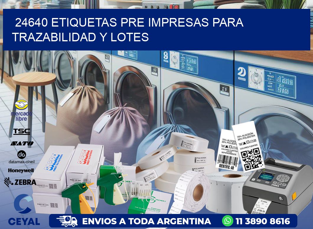 24640 etiquetas pre impresas para trazabilidad y lotes