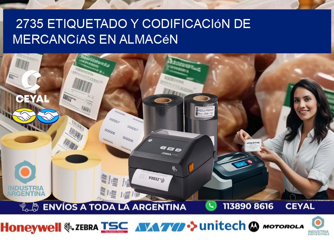 2735 Etiquetado y codificación de mercancías en almacén