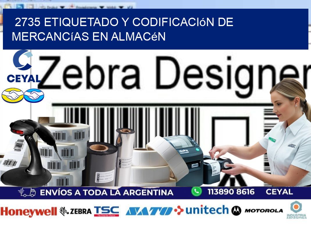 2735 Etiquetado y codificación de mercancías en almacén