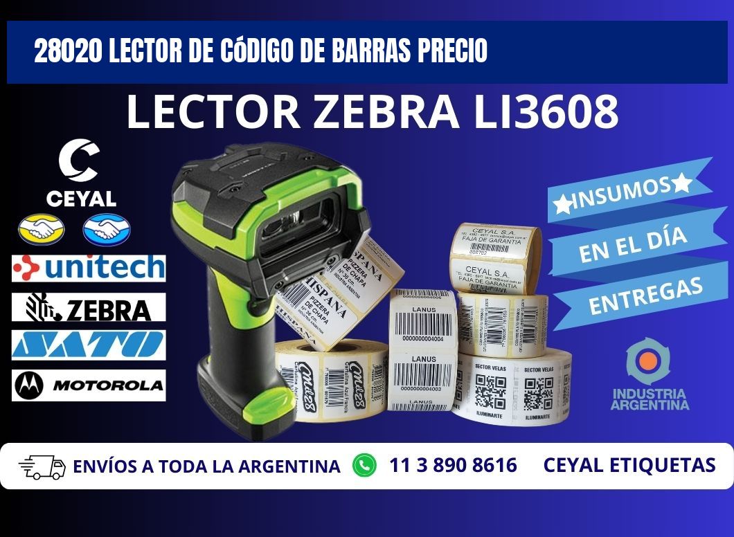 28020 Lector de código de barras precio