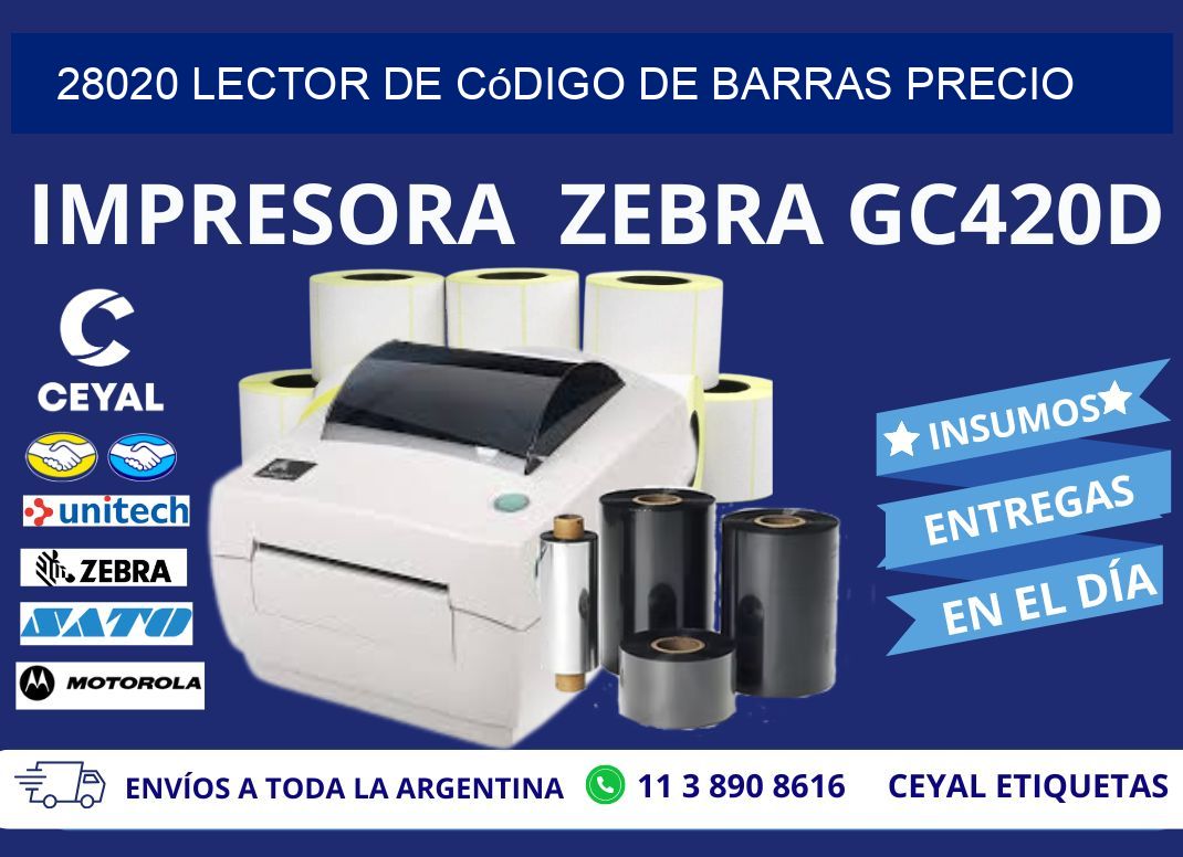 28020 Lector de código de barras precio