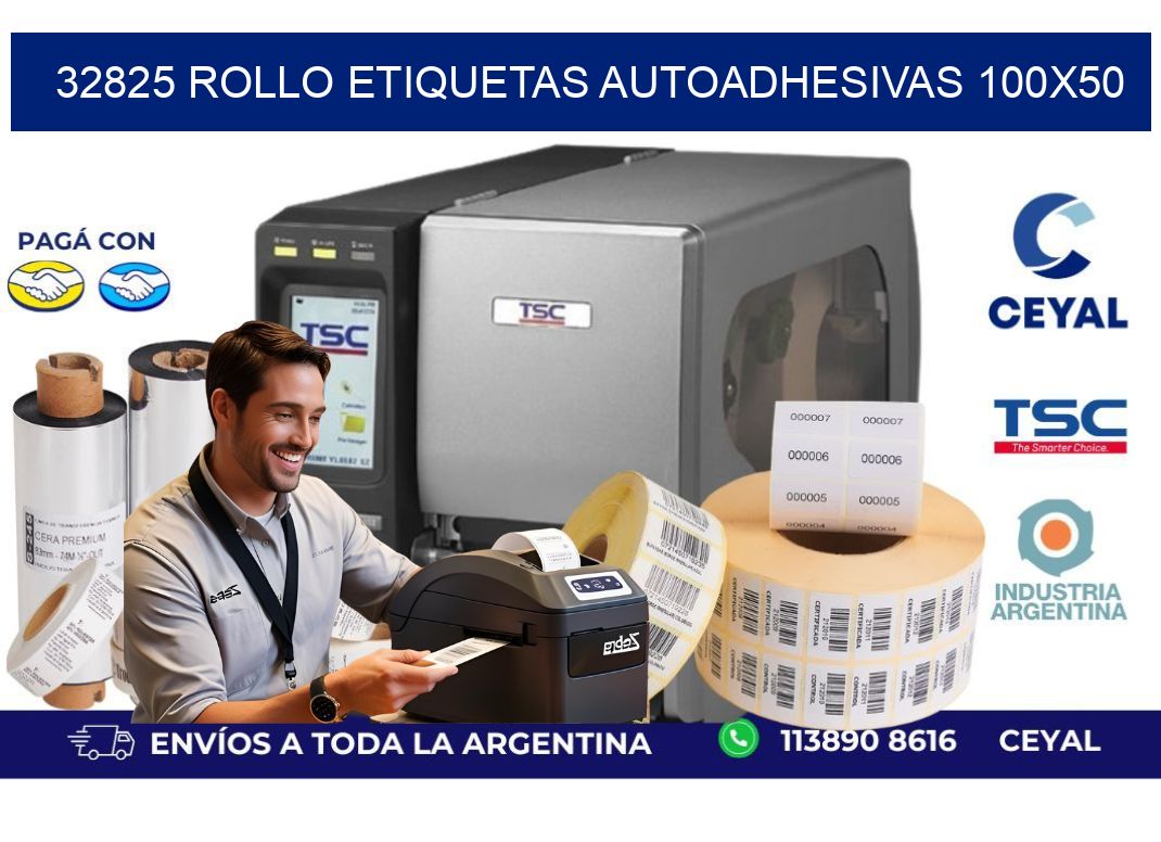 32825 Rollo Etiquetas autoadhesivas 100×50