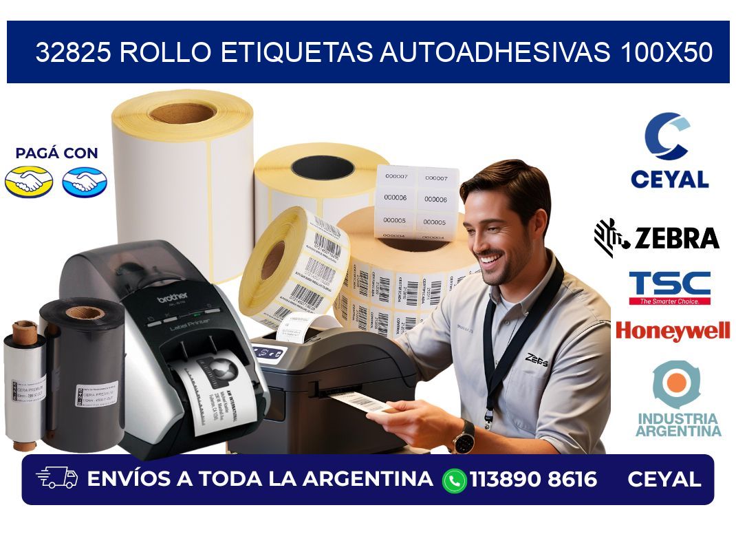 32825 Rollo Etiquetas autoadhesivas 100x50