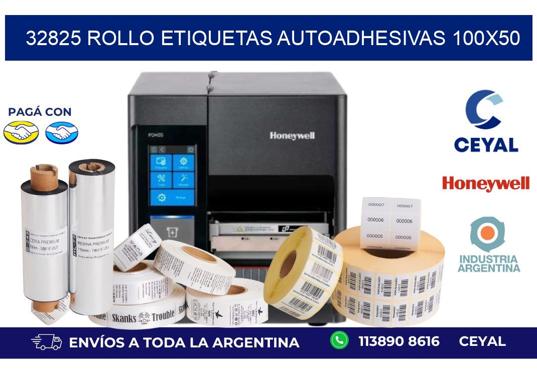 32825 Rollo Etiquetas autoadhesivas 100x50
