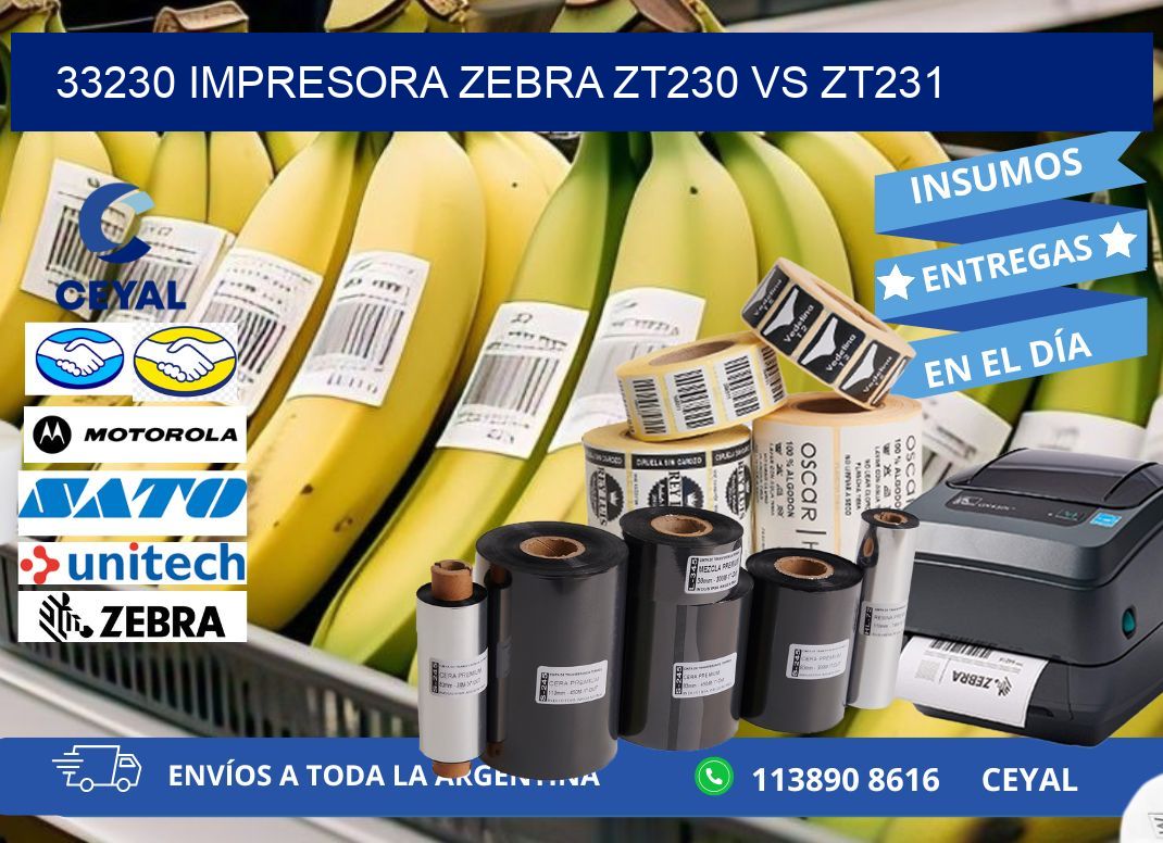 33230 impresora zebra zt230 vs zt231