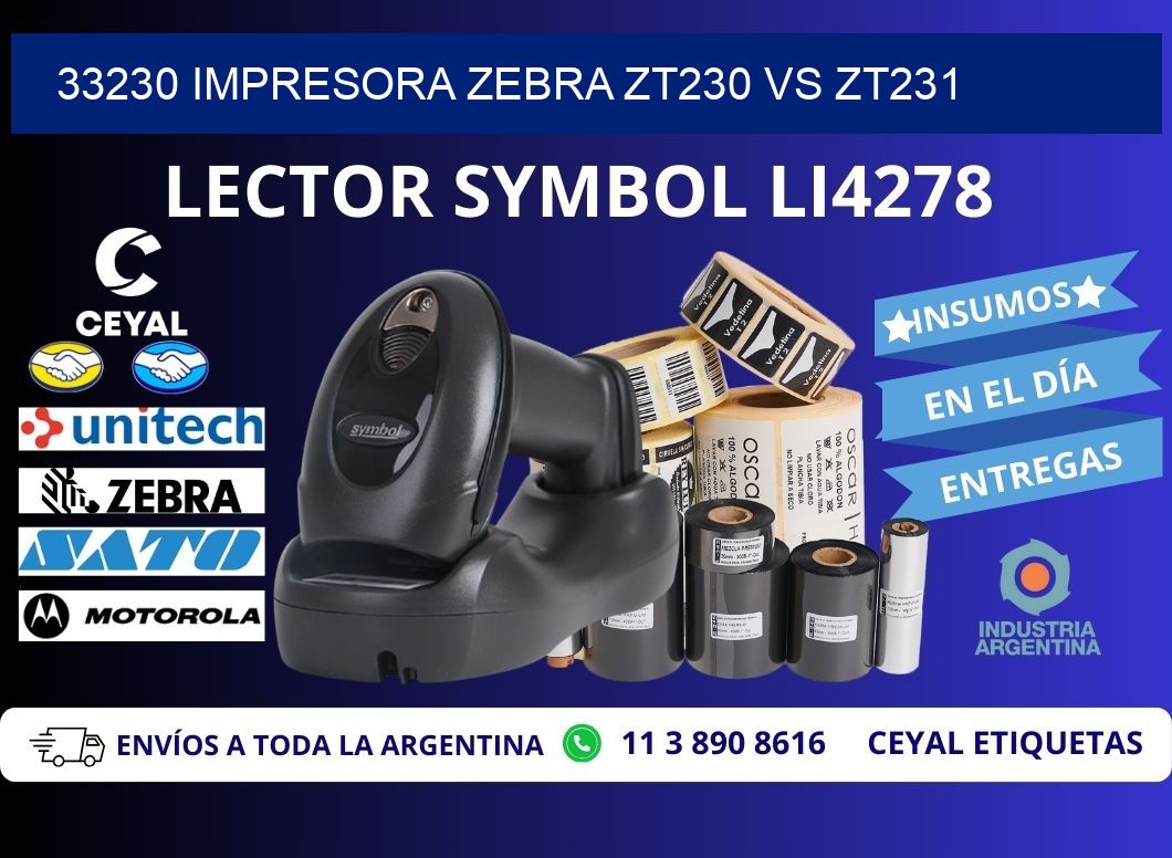 33230 impresora zebra zt230 vs zt231
