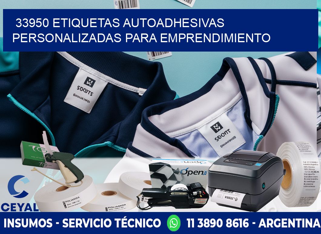 33950 etiquetas autoadhesivas personalizadas para emprendimiento
