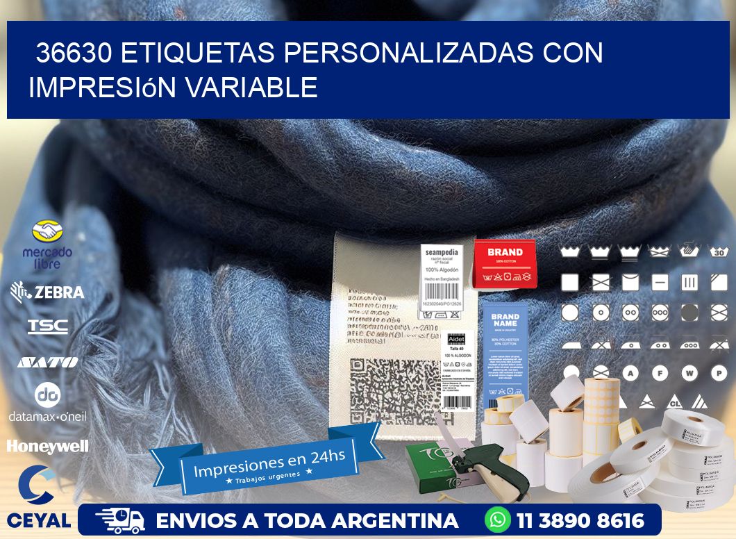 36630 etiquetas personalizadas con impresión variable