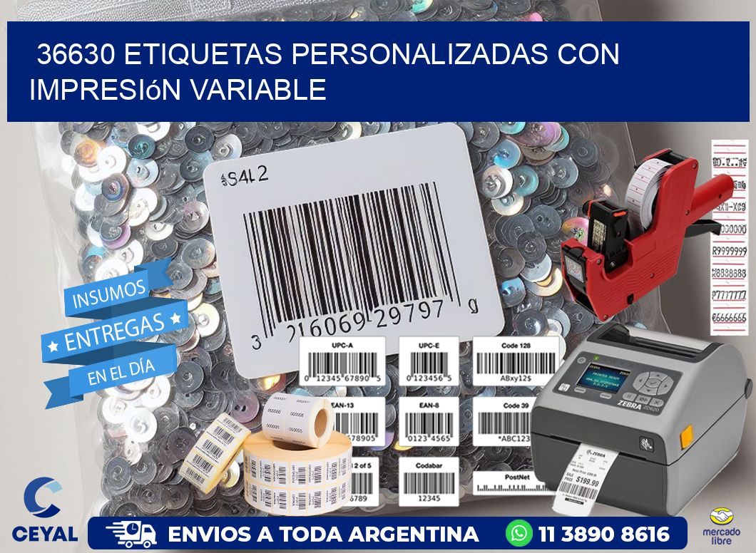 36630 etiquetas personalizadas con impresión variable