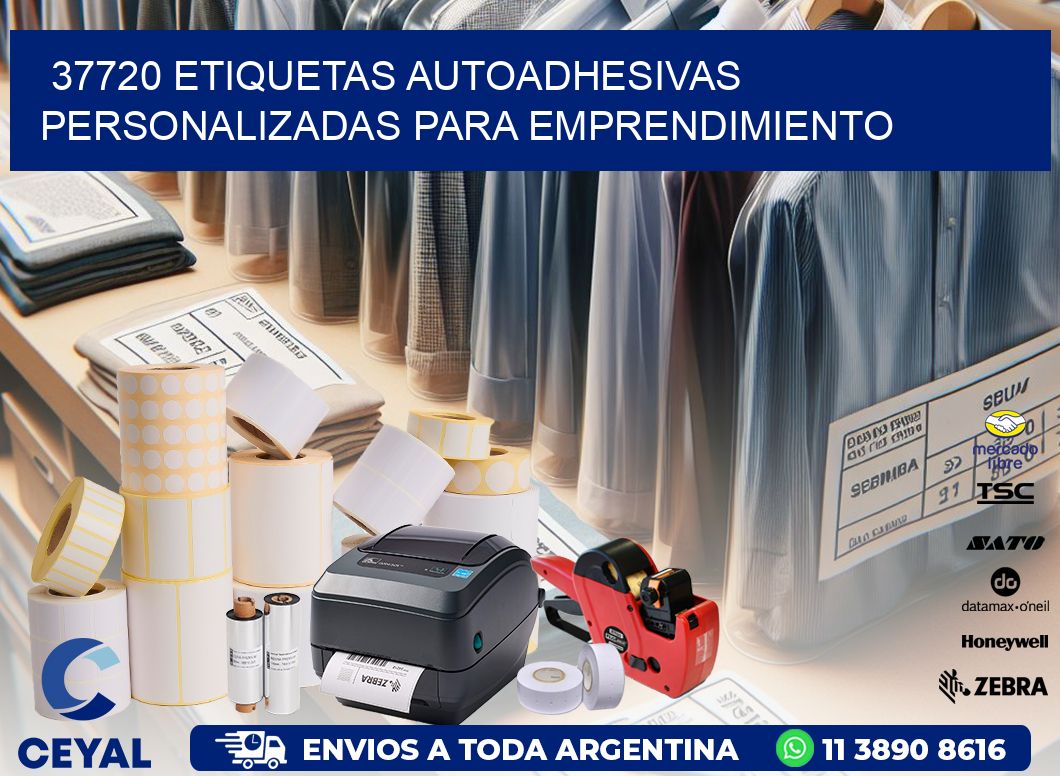 37720 etiquetas autoadhesivas personalizadas para emprendimiento
