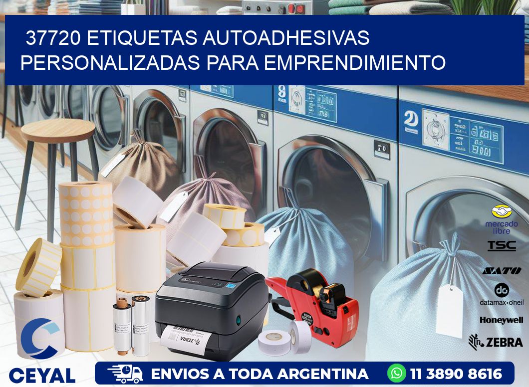 37720 etiquetas autoadhesivas personalizadas para emprendimiento