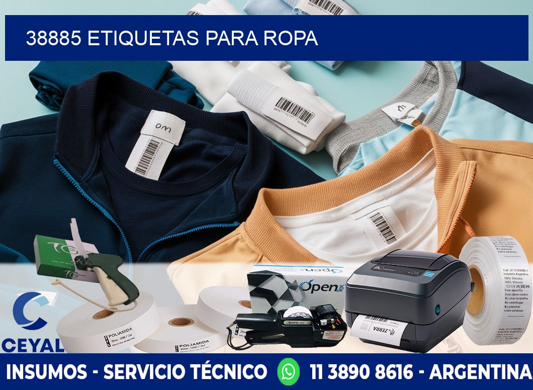 38885 etiquetas para ropa