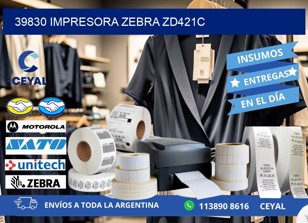 39830 Impresora Zebra zd421c