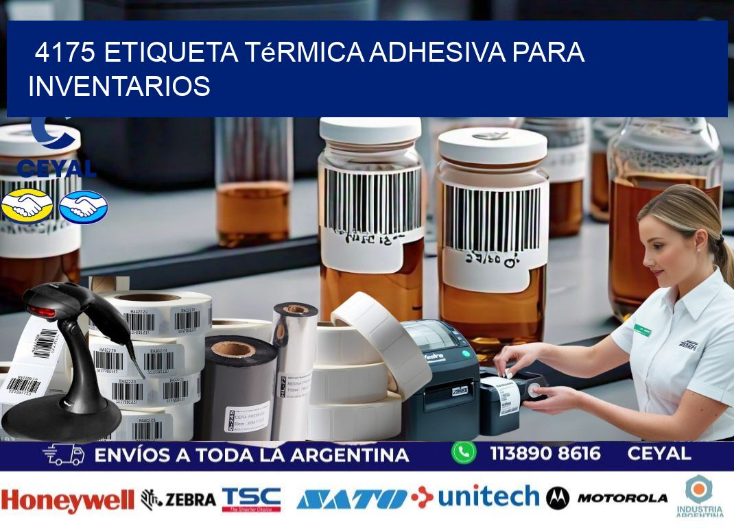 4175 Etiqueta térmica adhesiva para Inventarios