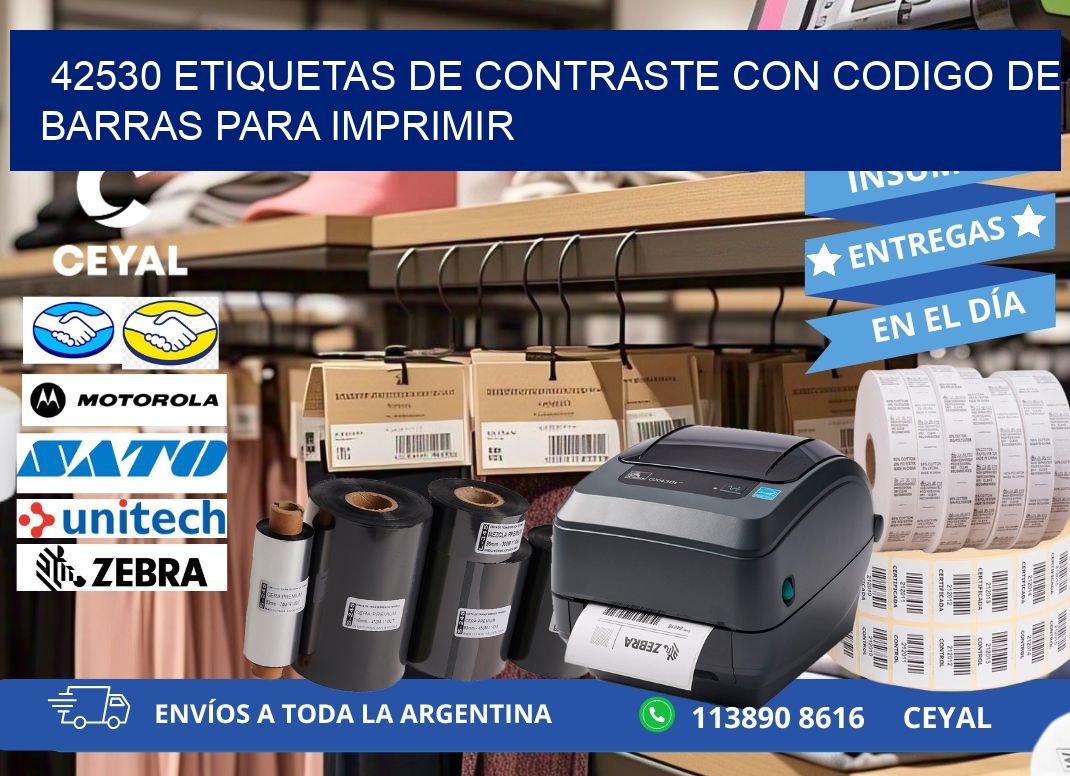 42530 etiquetas de contraste con codigo de barras para imprimir
