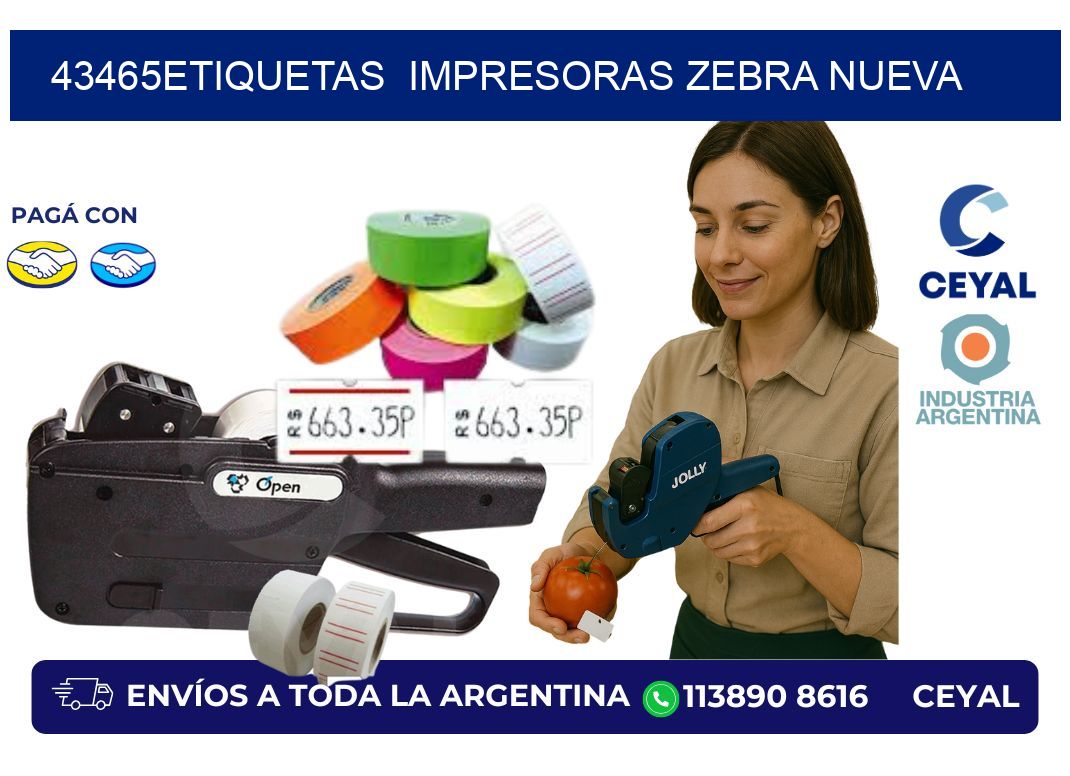 43465etiquetas  impresoras zebra nueva