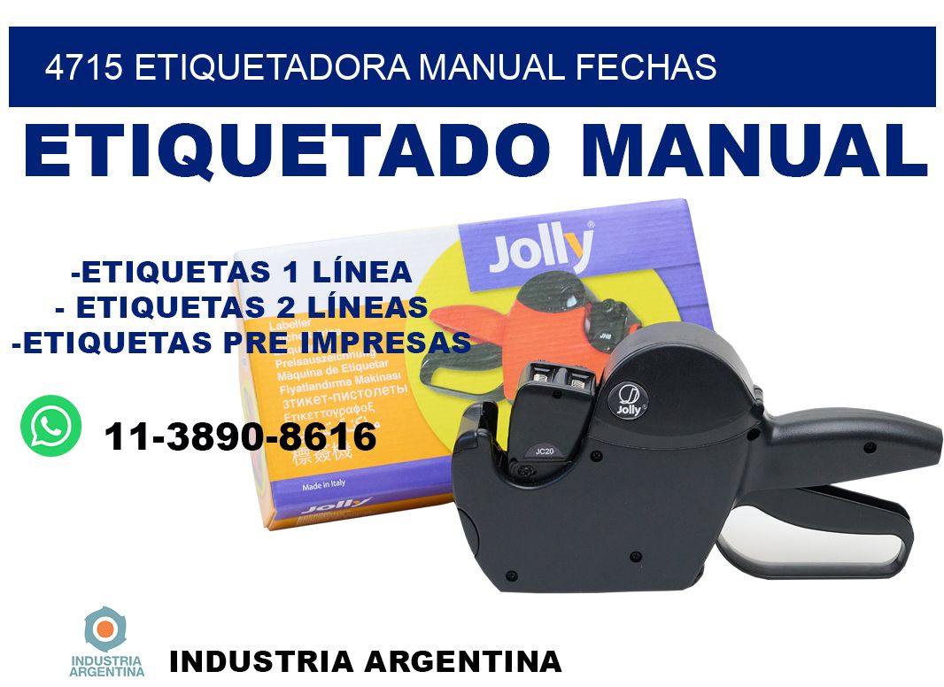 4715 etiquetadora manual fechas