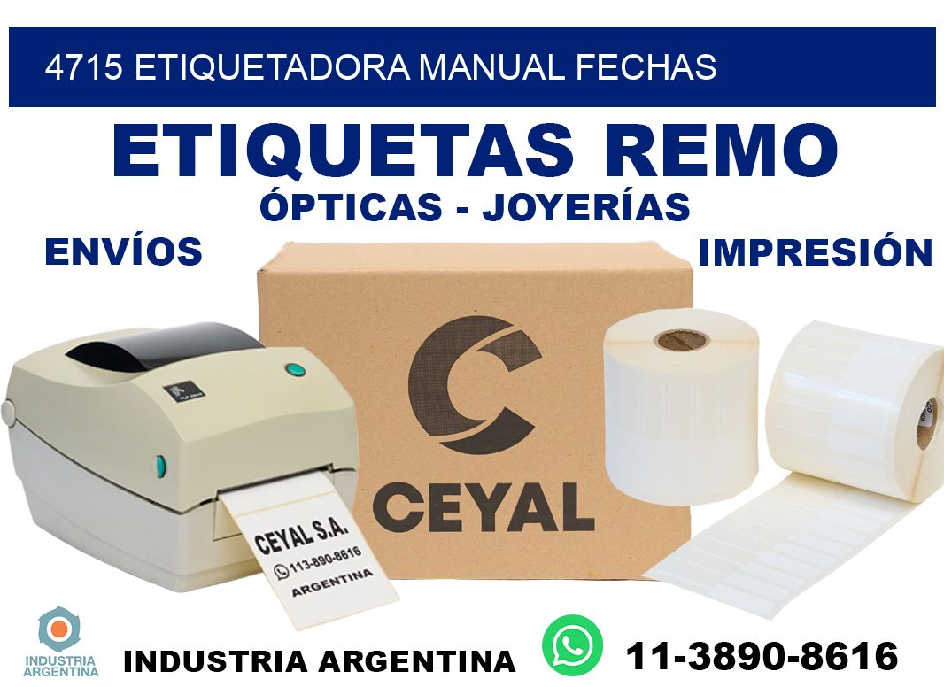 4715 etiquetadora manual fechas