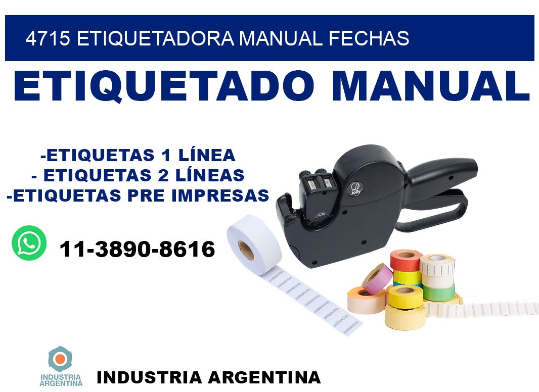 4715 etiquetadora manual fechas