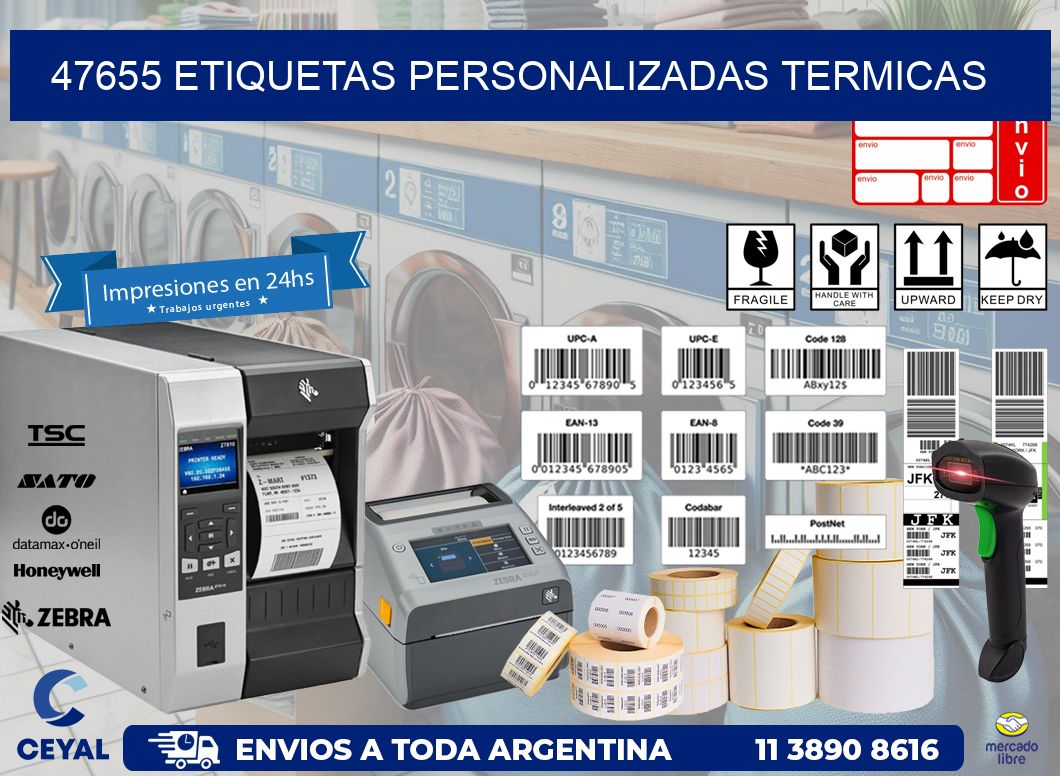 47655 Etiquetas personalizadas termicas