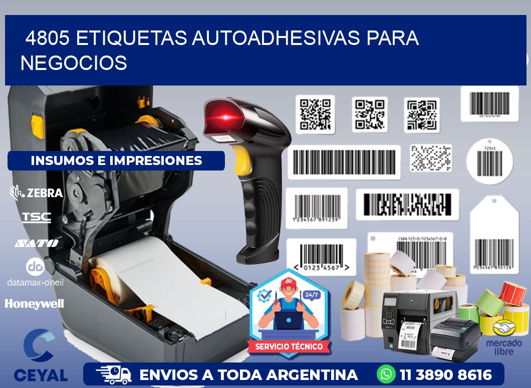 4805 etiquetas autoadhesivas para negocios