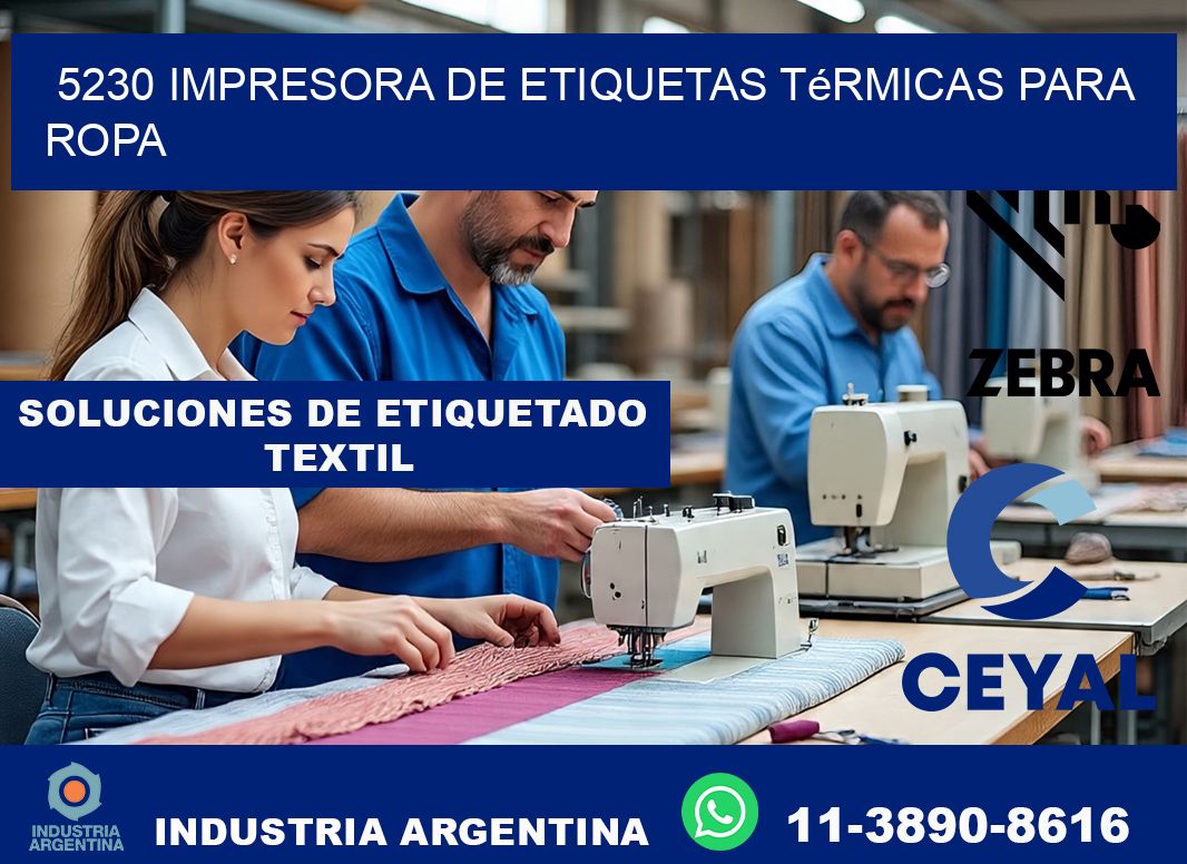 5230 impresora de etiquetas térmicas para ropa