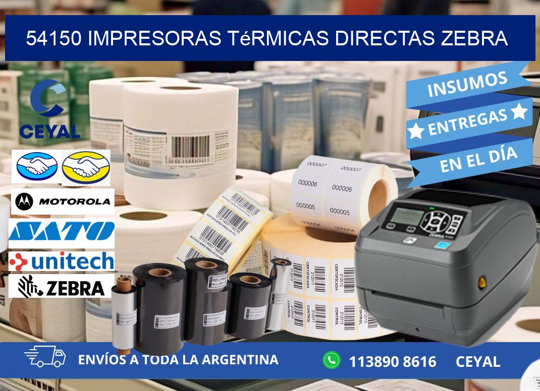 54150 impresoras térmicas directas zebra