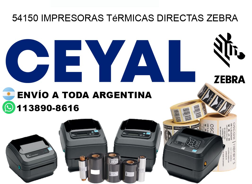 54150 impresoras térmicas directas zebra
