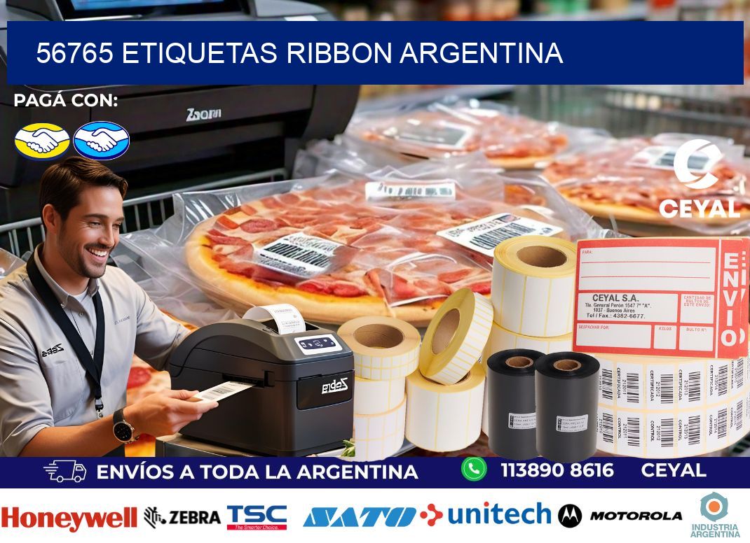56765 etiquetas ribbon argentina