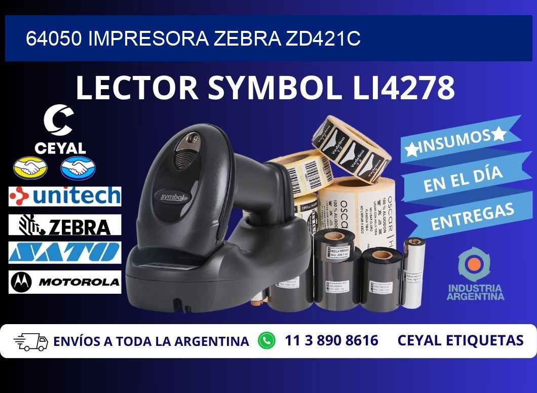 64050 Impresora Zebra zd421c