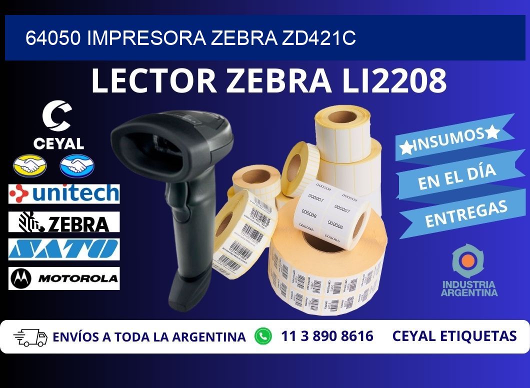 64050 Impresora Zebra zd421c