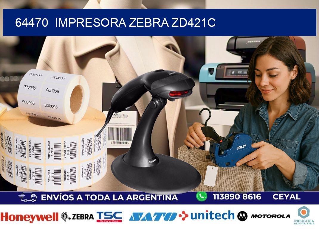 64470 Impresora Zebra zd421c