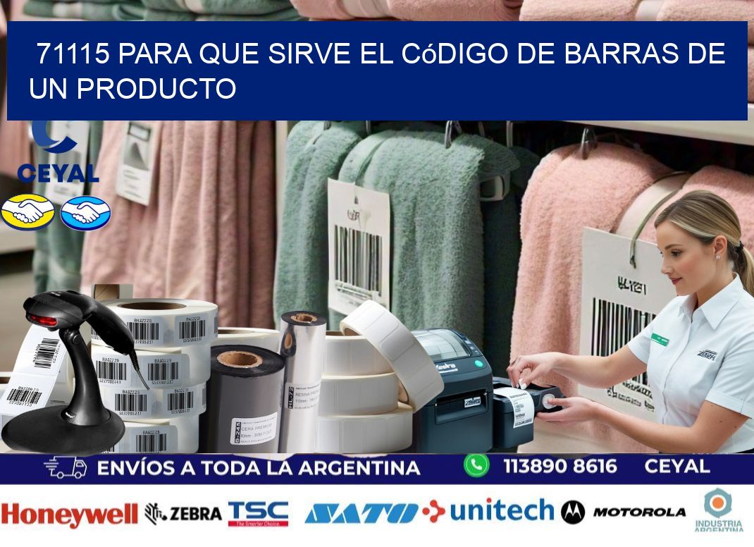 71115 Para que sirve el código de barras de un producto