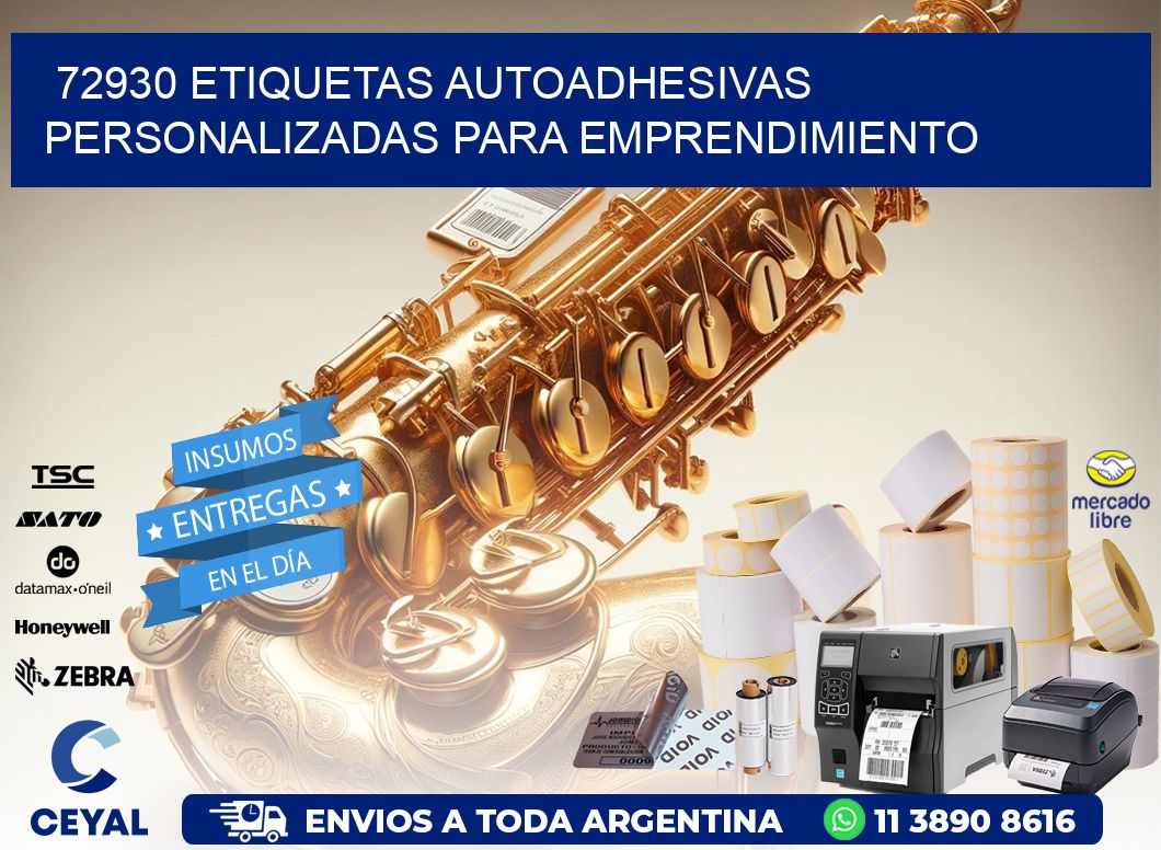72930 etiquetas autoadhesivas personalizadas para emprendimiento