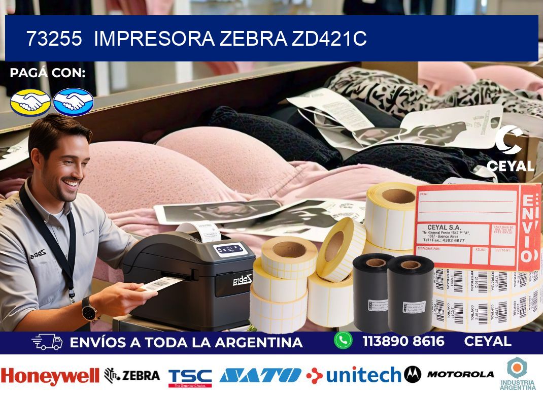 73255  Impresora Zebra zd421c