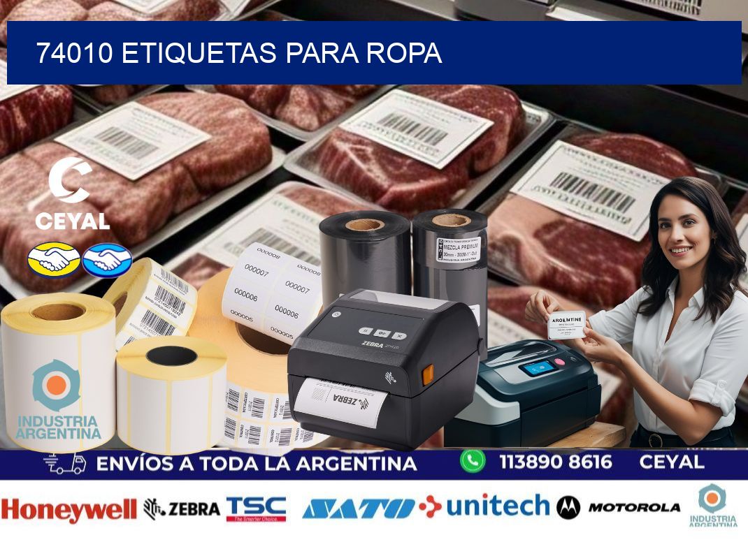 74010 etiquetas para ropa