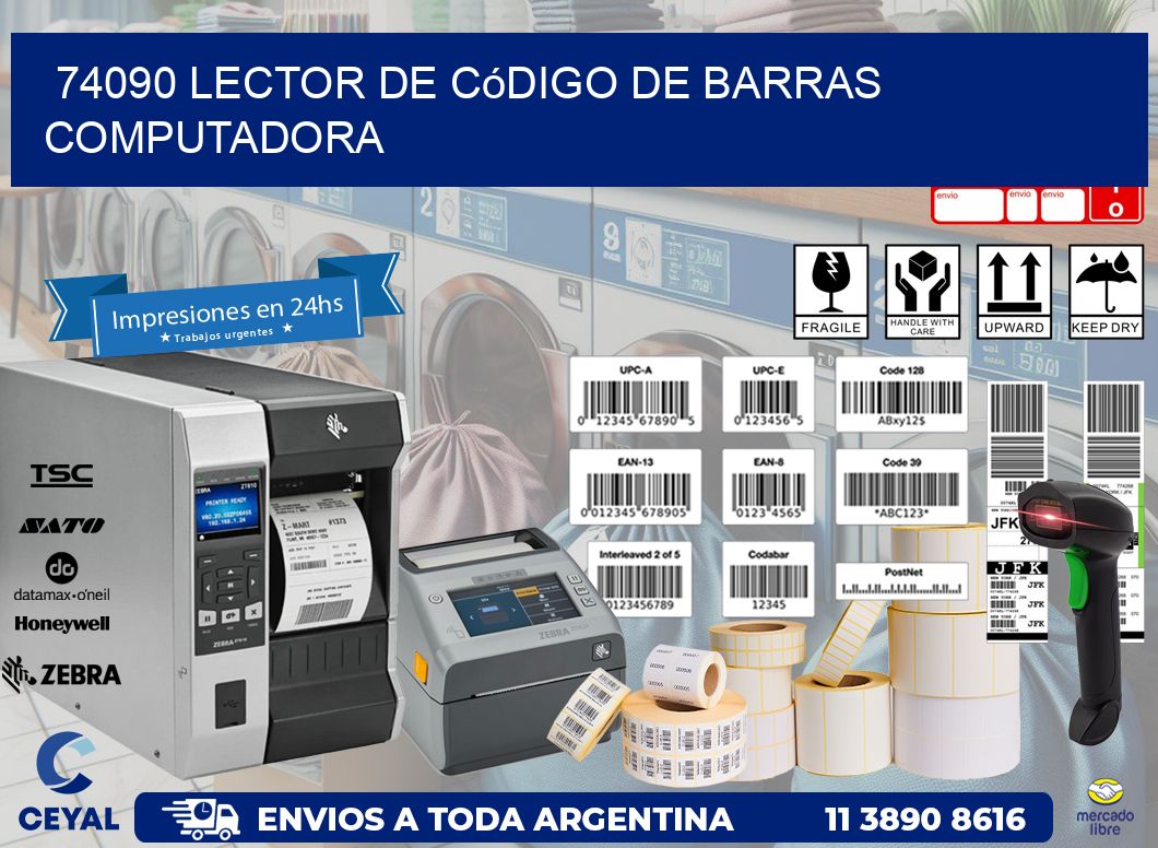74090 Lector de código de barras computadora
