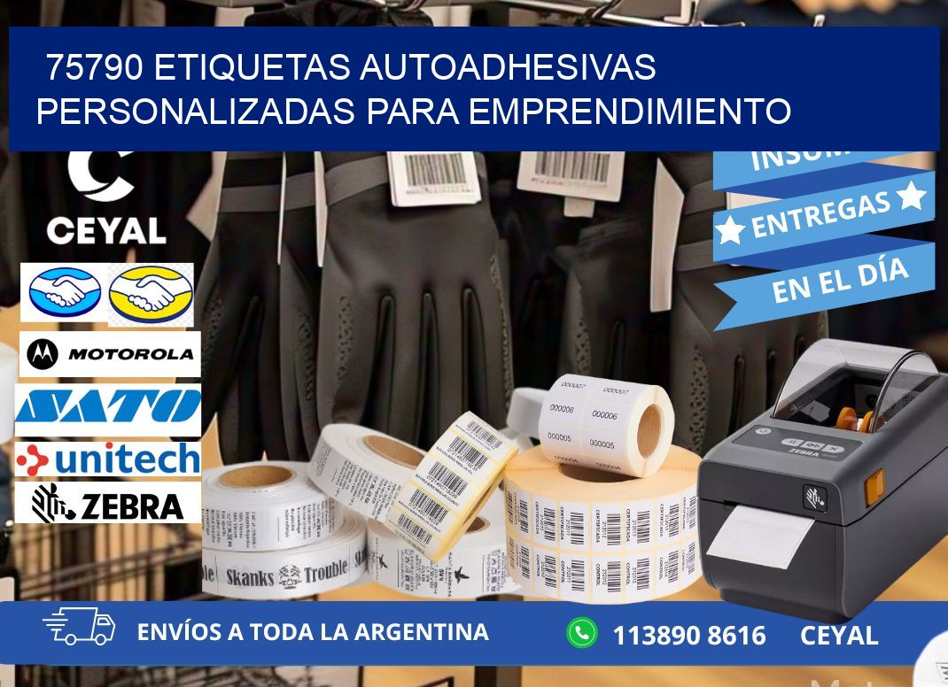 75790 etiquetas autoadhesivas personalizadas para emprendimiento