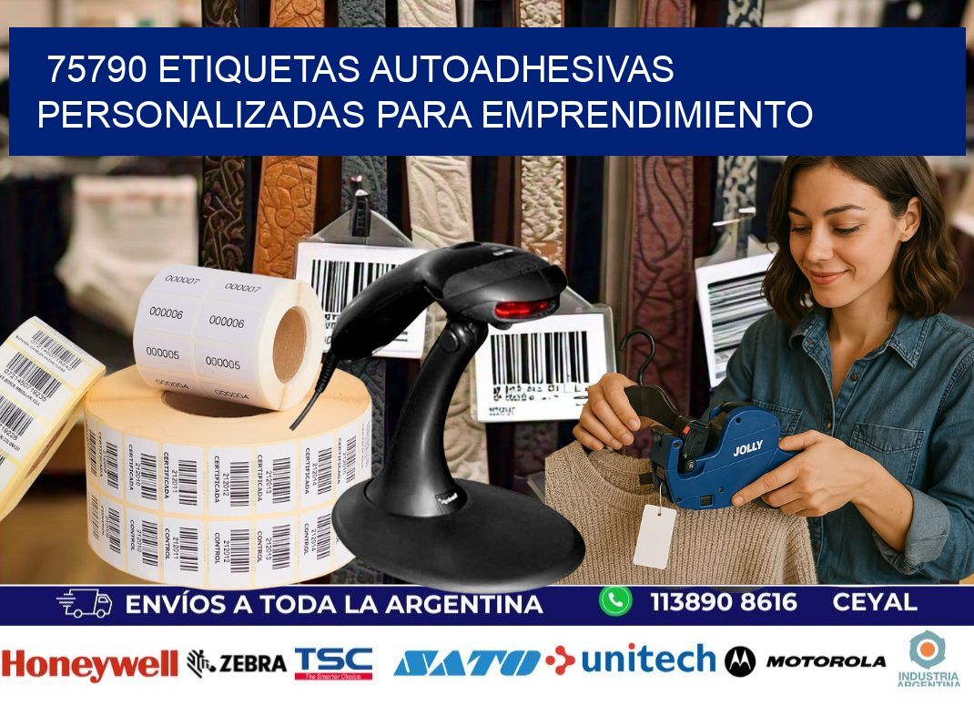 75790 etiquetas autoadhesivas personalizadas para emprendimiento