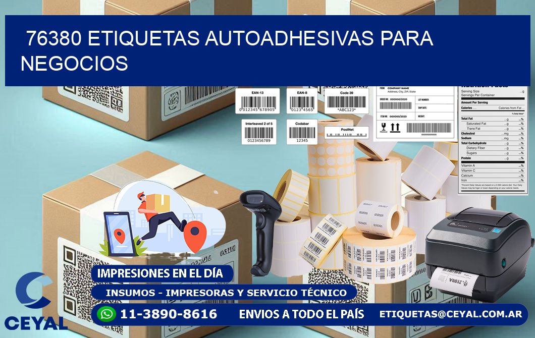 76380 etiquetas autoadhesivas para negocios