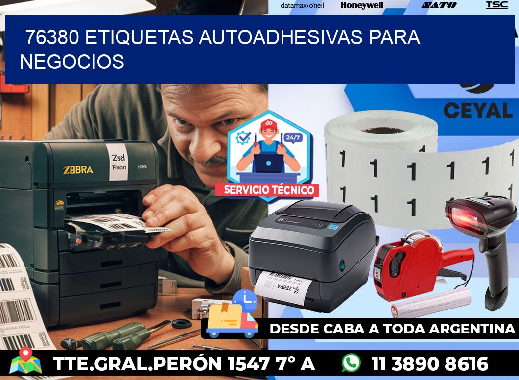76380 etiquetas autoadhesivas para negocios